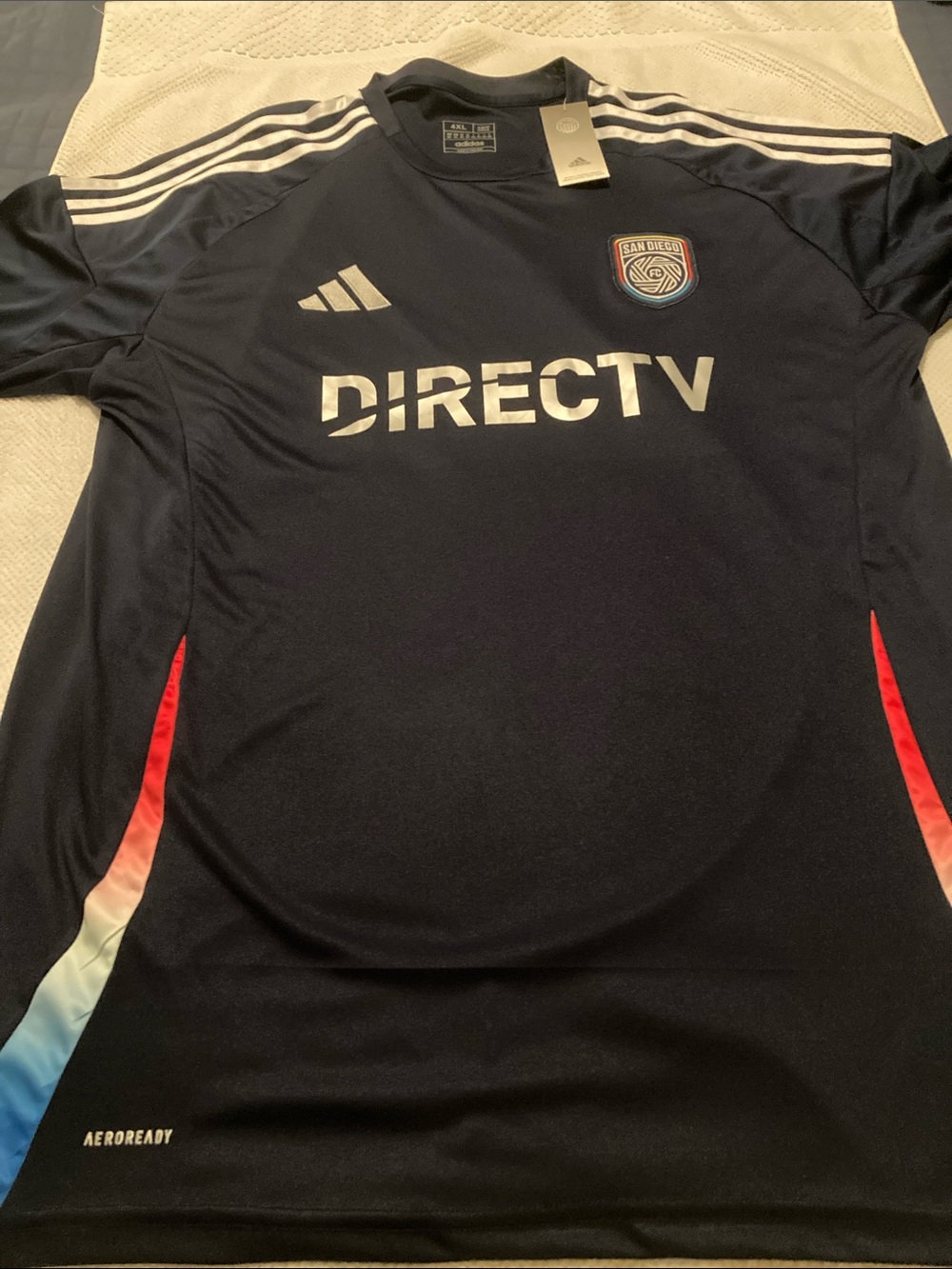 Adidas San Diego FC navy soccer jersey